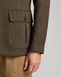 Unconstructed Herringbone Sport Coat