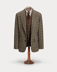 Unconstructed Checked Wool Sport Coat