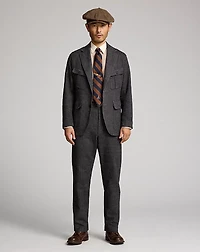 Cotton-Linen Herringbone Sport Coat