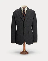 Cotton-Linen Herringbone Sport Coat