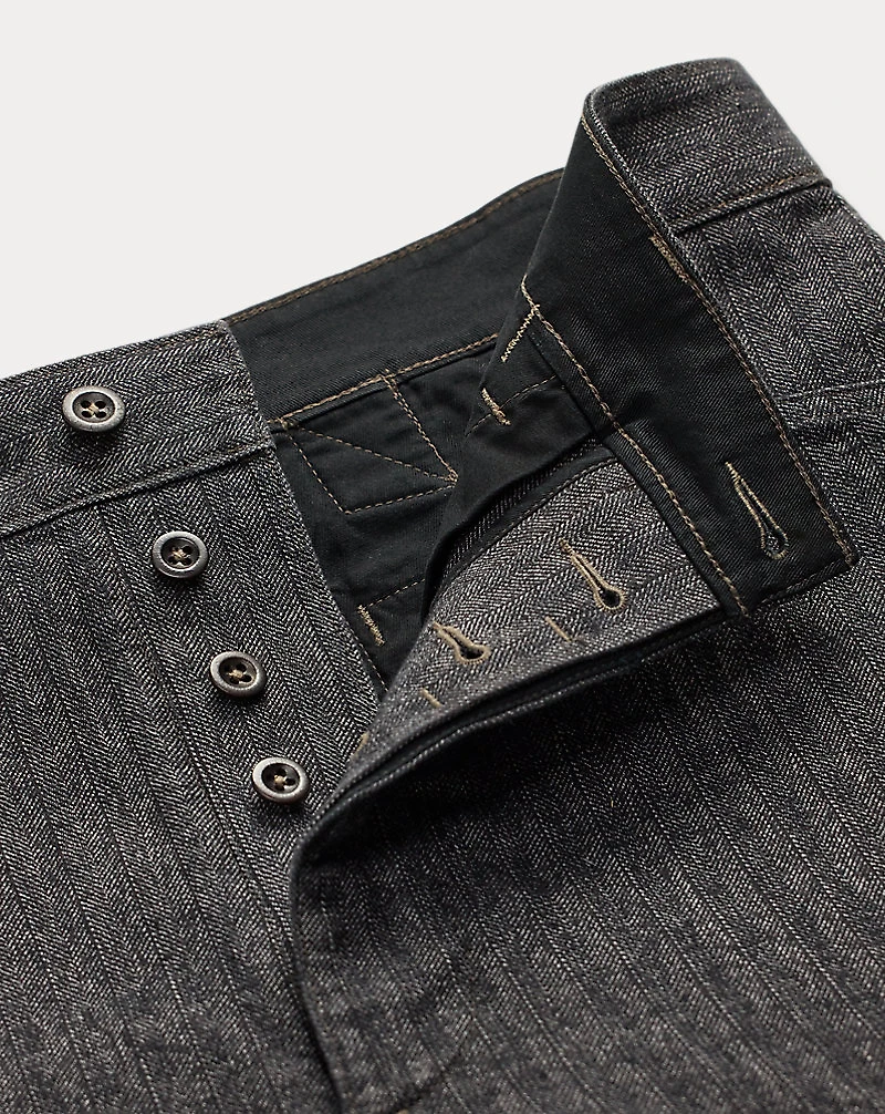 Cotton-Linen Herringbone Field Pant