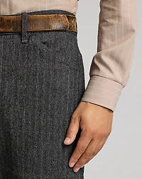 Cotton-Linen Herringbone Field Pant