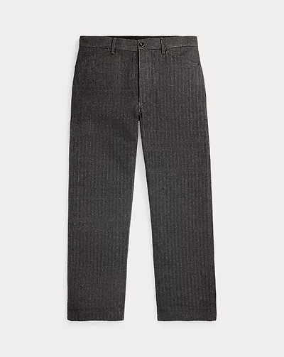 Cotton-Linen Herringbone Field Pant