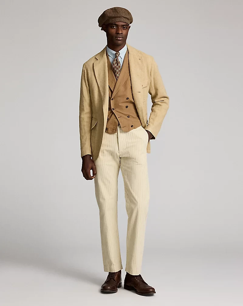 Unconstructed Herringbone Sport Coat