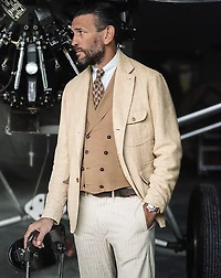 Unconstructed Herringbone Sport Coat