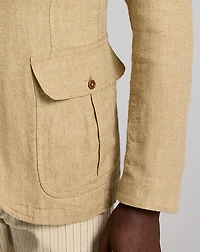 Unconstructed Herringbone Sport Coat