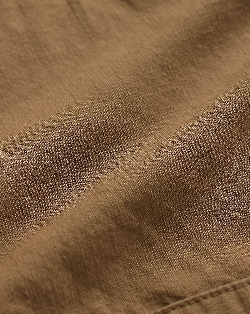 Double-Breasted Cotton-Linen Vest