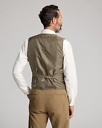 Double-Breasted Cotton-Linen Vest