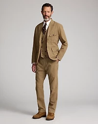 Pleated Cotton-Linen Pant