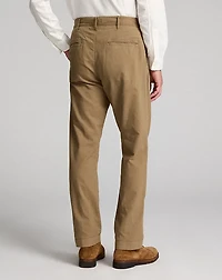 Pleated Cotton-Linen Pant
