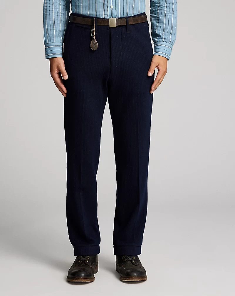 Jacquard-Knit Officer’s Pant