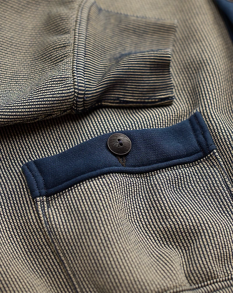 Striped Jacquard-Knit Cardigan