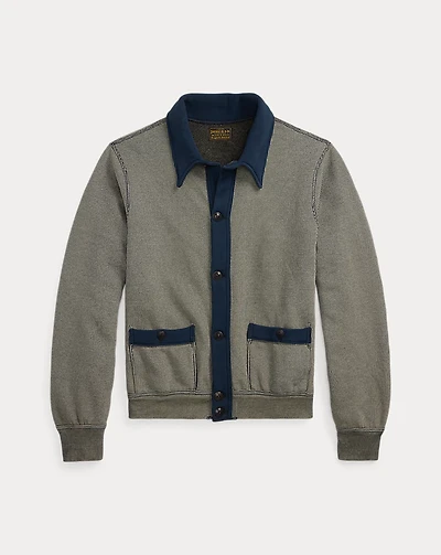 Striped Jacquard-Knit Cardigan