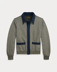Striped Jacquard-Knit Cardigan