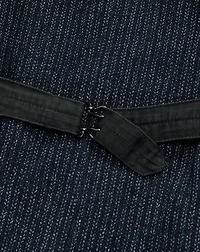 Print Indigo Fleece Vest