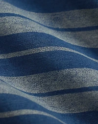 Indigo Striped Jersey Camp Shirt