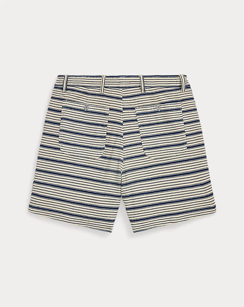 Indigo Striped Jersey Short