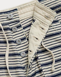 Indigo Striped Jersey Short