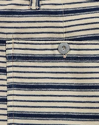 Indigo Striped Jersey Short
