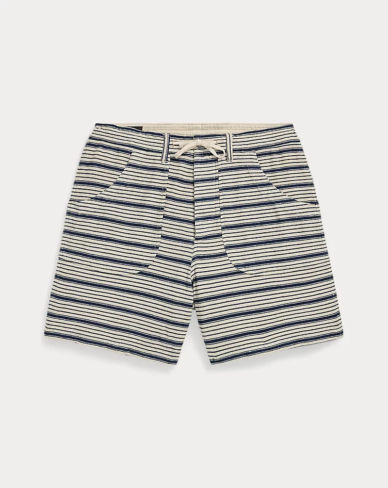Indigo Striped Jersey Short