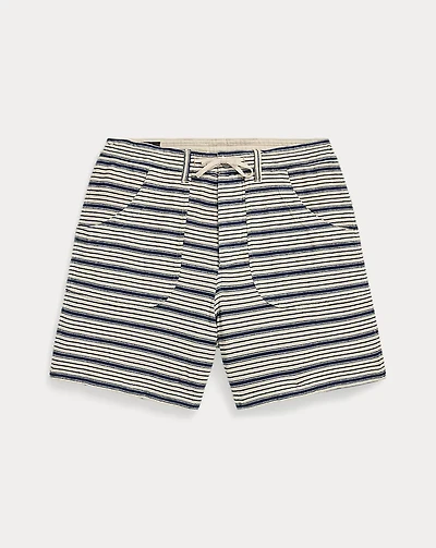 Indigo Striped Jersey Short