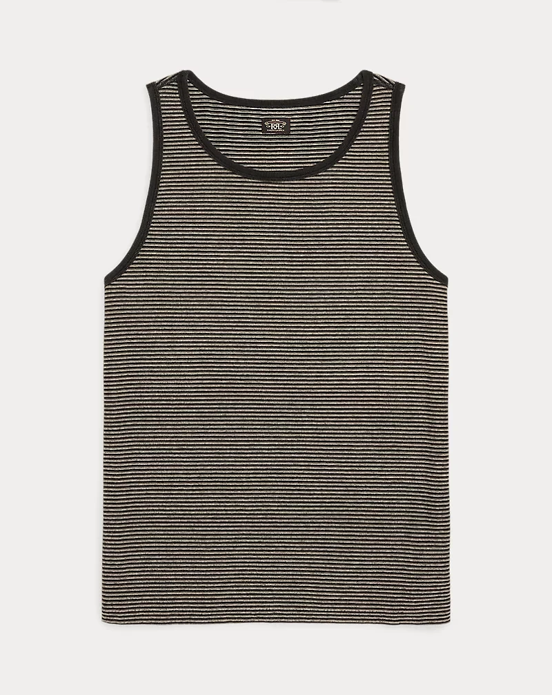 Indigo Striped Jersey Tank