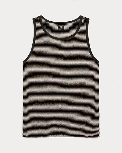 Indigo Striped Jersey Tank