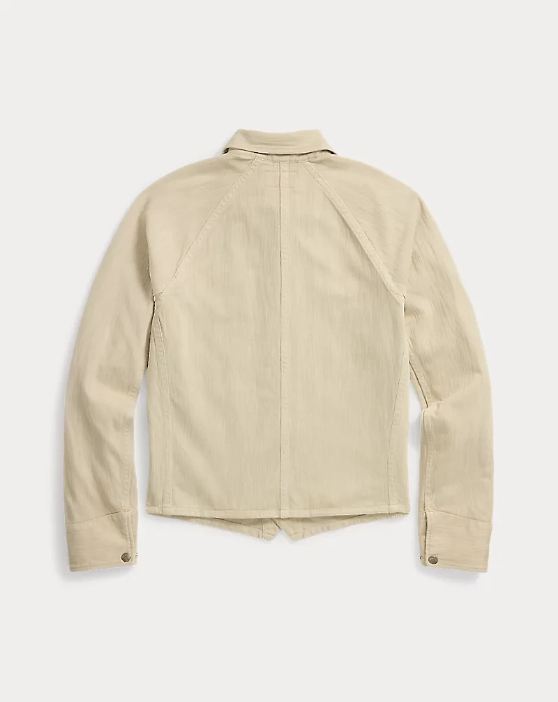Knit Herringbone Twill Jacket