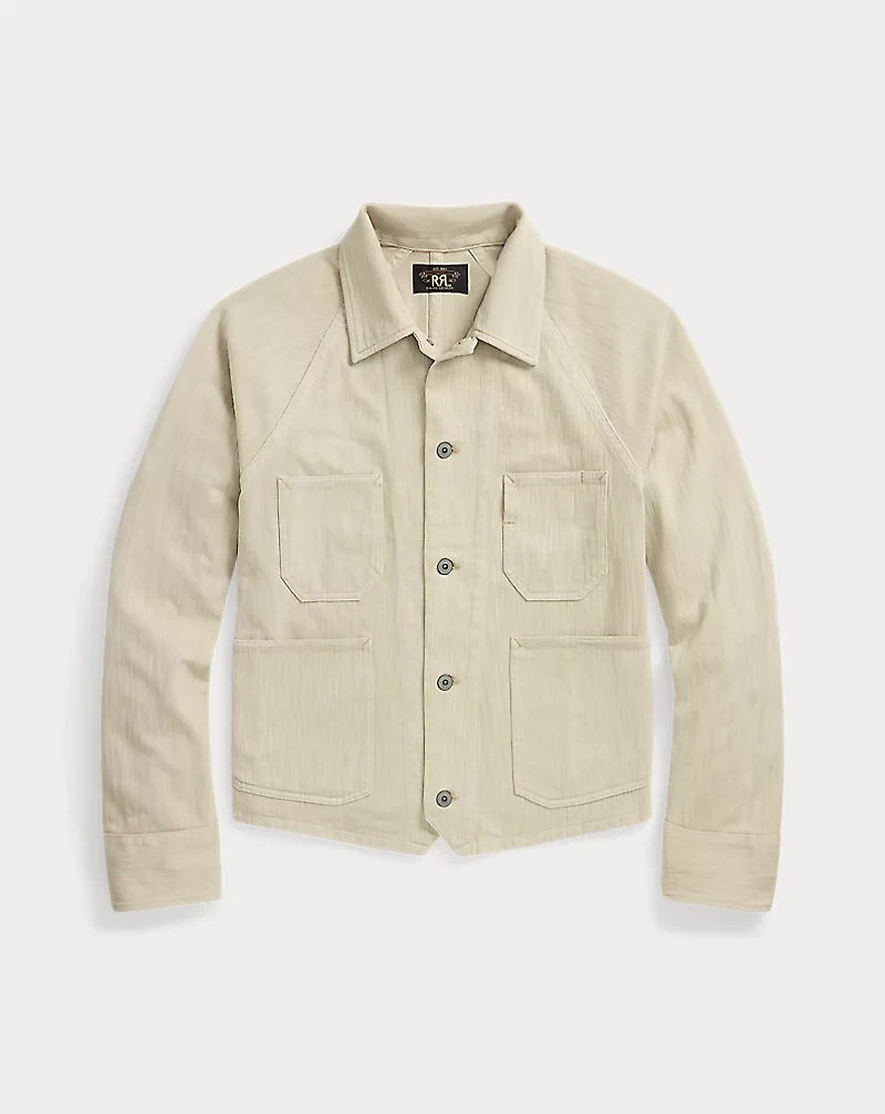 Knit Herringbone Twill Jacket