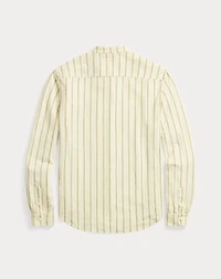 Striped Linen-Cotton Jersey Shirt