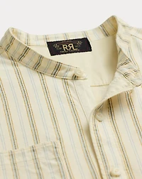 Striped Linen-Cotton Jersey Shirt