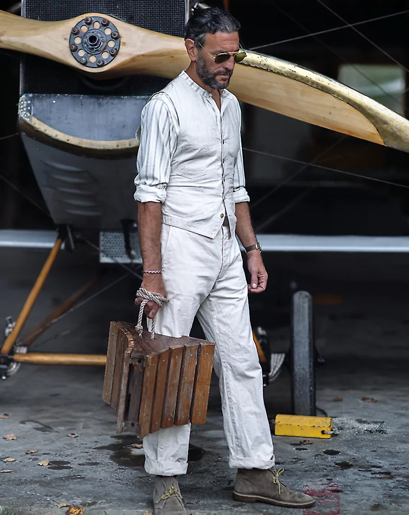 Striped Linen-Cotton Jersey Shirt