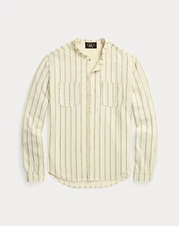Striped Linen-Cotton Jersey Shirt