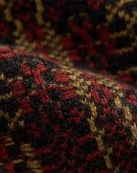 Wool Jacquard Full-Zip Cardigan