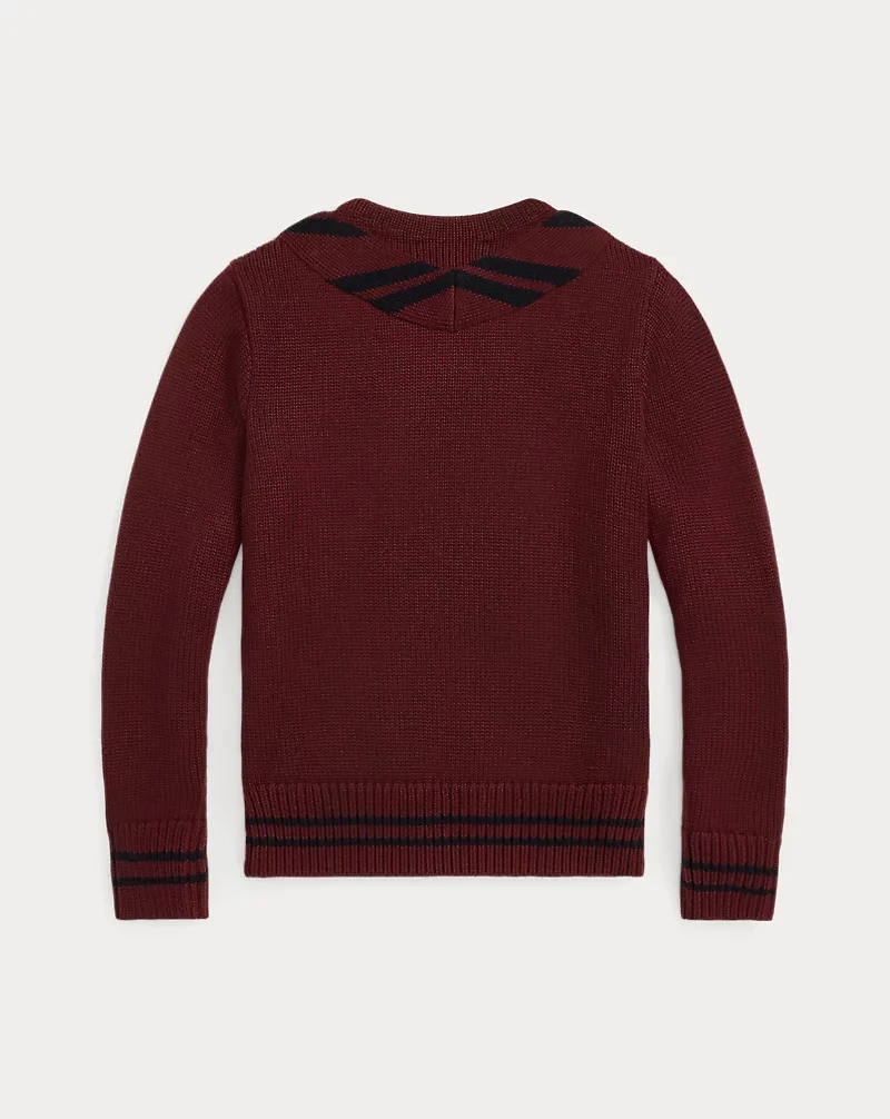 Appliquéd Wool Sweater