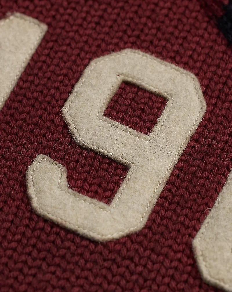 Appliquéd Wool Sweater