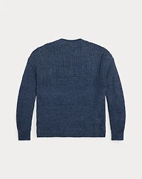Cotton-Linen Rollneck Sweater