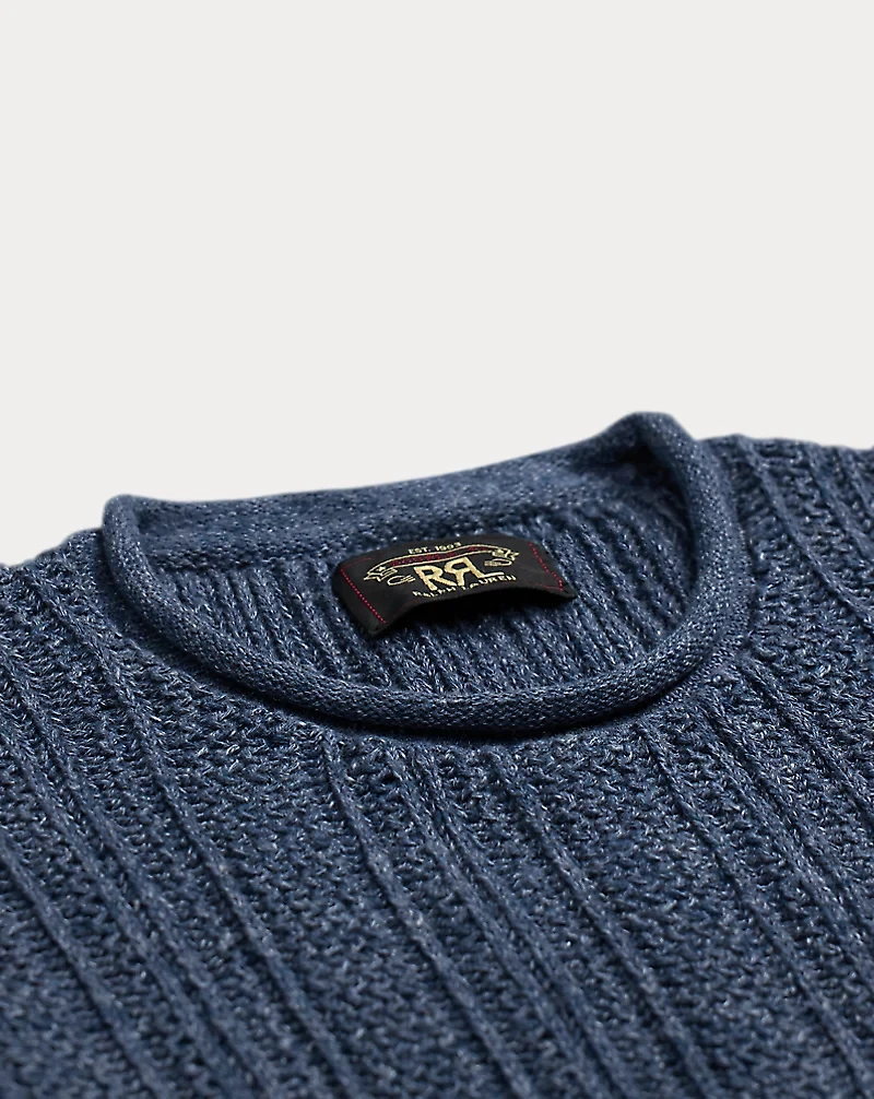 Cotton-Linen Rollneck Sweater
