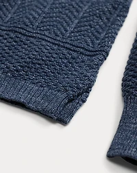 Cotton-Linen Rollneck Sweater