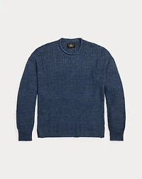 Cotton-Linen Rollneck Sweater