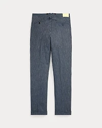 Slim Striped Herringbone Suit Trouser