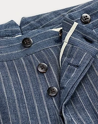Slim Striped Herringbone Suit Trouser