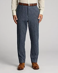 Slim Striped Herringbone Suit Trouser