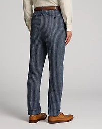 Slim Striped Herringbone Suit Trouser