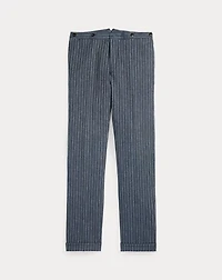 Slim Striped Herringbone Suit Trouser