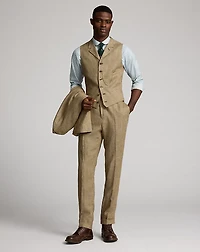 Linen Twill Notch-Lapel Vest