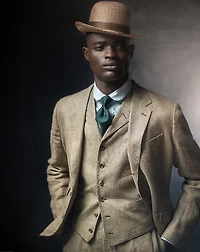 Linen Twill Notch-Lapel Vest