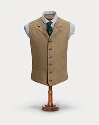 Linen Twill Notch-Lapel Vest