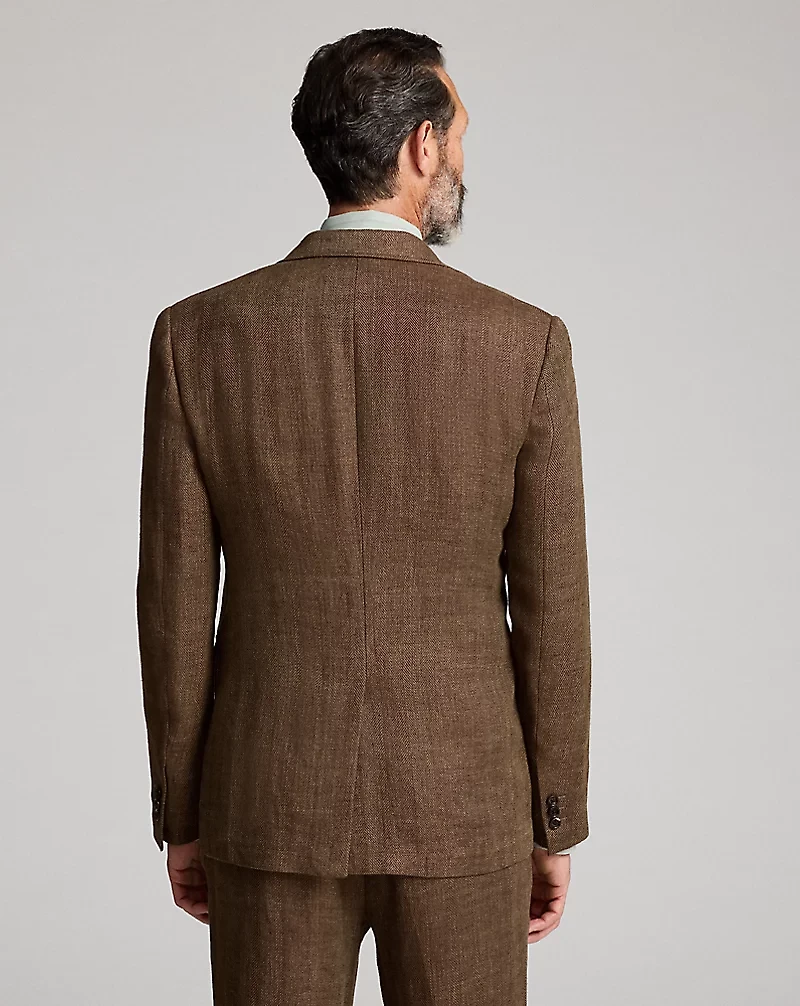 Linen Herringbone Suit Jacket