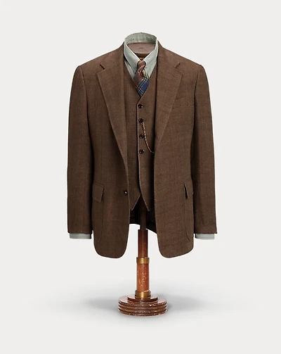 Linen Herringbone Suit Jacket